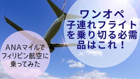 ワンオペで４歳、１歳の２人の子供とセブ島へ。ANAマイルでのフィリピン航空の利用の注意点等を公開